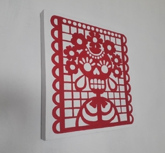 Cuadro decorativo CALAVERA PAPEL PICADO en internet