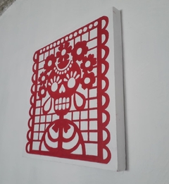 Cuadro decorativo CALAVERA PAPEL PICADO - Galería Oneris