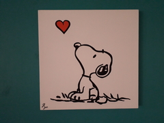 Cuadro decorativo SNOOPY CORAZON - tienda en línea