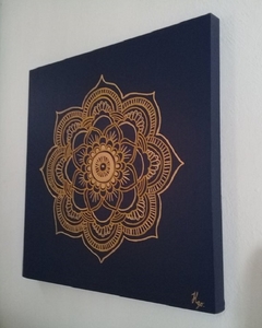 Cuadro decorativo MANDALA HINDU AZUL - comprar en línea