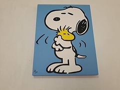 Cuadro decorativo pintado a mano de SNOOPY charlie brown 