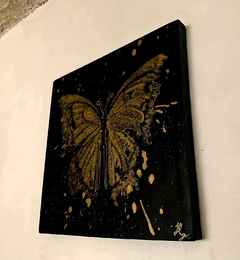 Cuadro decorativo MARIPOSA DORADA - comprar en línea