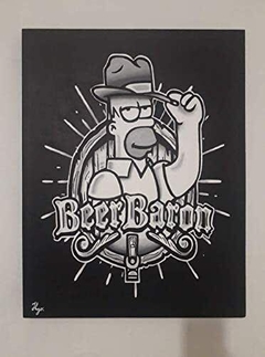 Cuadro Decorativo de Homero Simpson beer baron