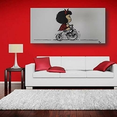 cuadro decorativo de mafalda obra de arte popart artepop cultura pop