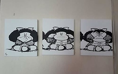 Cuadro decorativo MAFALDA triptico