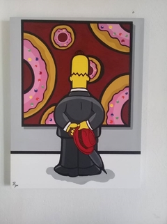 Cuadro Decorativo de Homero Simpson con traje