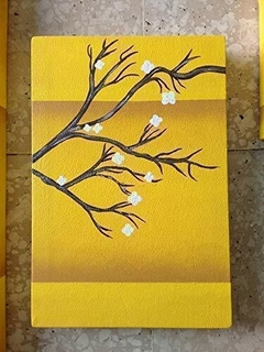 Cuadro Decorativo ARBOL OCRE TRIPTICO - Galería Oneris