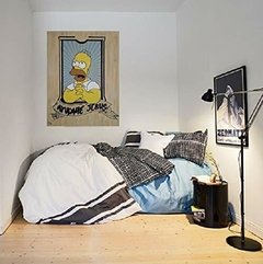 cuadro decorativo de homero simpson obra de arte popart artepop simpsonart cultura pop