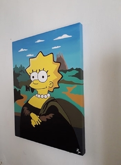 Cuadro Decorativo de lisa simpson la gioconda 