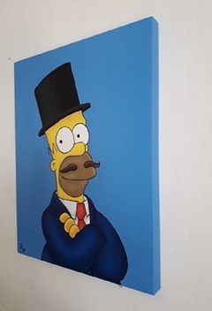 Cuadro Decorativo de Homero Simpson con traje 