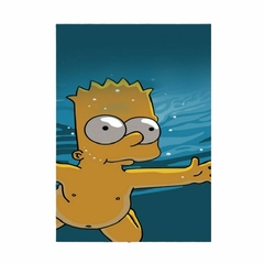 Cuadro decorativo Bart Simpson BEBE NIRVANA nevermind