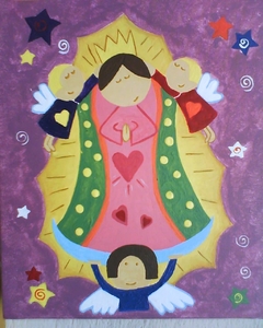 Cuadro Decorativo VIRGENCITA DE GUADALUPE MEXICANA