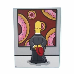 Cuadro Decorativo de Homero Simpson donas