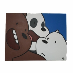 CUADRO DECORATIVO DE osos escandalosos (WE BARE BEARS)