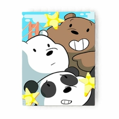 CUADRO DECORATIVO DE osos escandalosos (WE BARE BEARS)