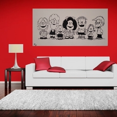 cuadro decorativo de mafalda obra de arte popart artepop cultura pop