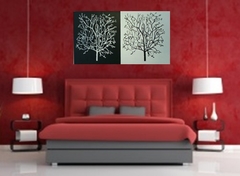 Cuadro Decorativo ARBOLES BLANCO Y NEGRO - comprar en línea