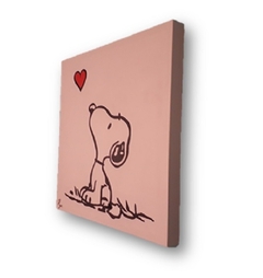 Cuadro decorativo SNOOPY CORAZON - comprar en línea