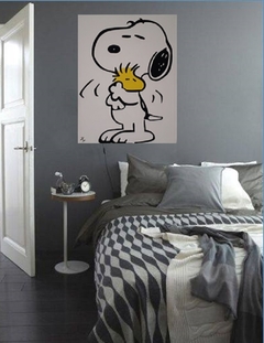 cuadro decorativo de snoopyobra de arte popart artepop cultura pop peanuts jooe cool chralie brown