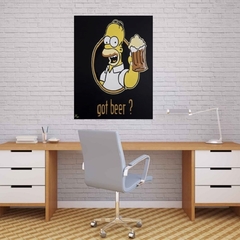 cuadro decorativo de homero simpson obra de arte popart artepop simpsonart cultura pop