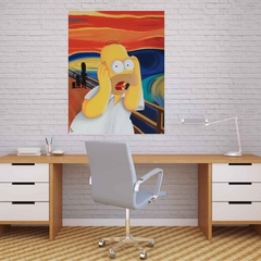 cuadro decorativo de homero simpson obra de arte popart artepop simpsonart cultura pop