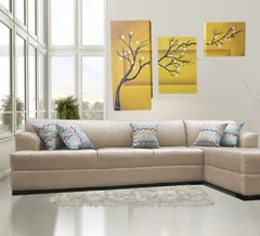 Imagen de Cuadro Decorativo ARBOL OCRE TRIPTICO