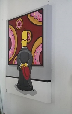 Cuadro Decorativo de Homero Simpson rosquillas