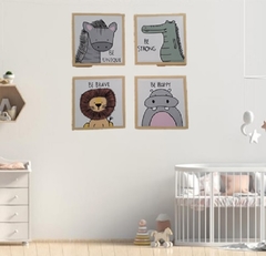 Imagen de Cuadro Decorativo BABY ANIMALS (POLIPTICO)