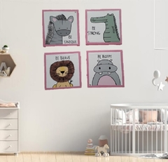 Cuadro Decorativo BABY ANIMALS (POLIPTICO) - tienda en línea