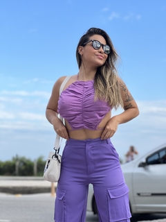 Calça feminina com bolsos estilo francês GARY'S Tecno skrc-ro