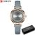Relógio feminino com pulseira de couro Curren 9079