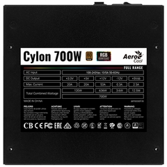 PSU AEROCOOL CYLON 700W 80+ BRONZE RGB - comprar en línea