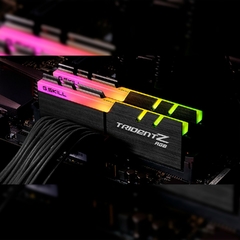 MEM DDR4 GSKILL TRIDENT Z 16GB 3600MT/S RGB CL18 BALCK - Store PC Bit MX