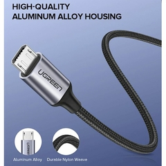 CABLE UGREEN CARGA RAPIDA USB 2.0A/MICRO USB 1.5M - tienda en línea