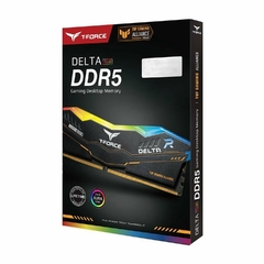 Imagen de MEM DDR5 TEAMGROUP T FORCE DELTA RGB TUF GAMING ALLIANCE 16GBX2 5600MT/S NEGRO