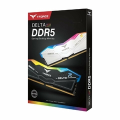 MEM DDR5 TEAMGROUP T FORCE DELTA RGB 32GB 16GBX2 6800 MT/S BLANCO - tienda en línea