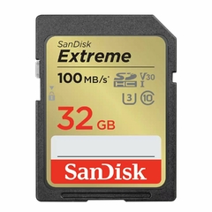 MEM SD SANDISK EXTREME 32GB SDHC UHS I 100 MB V30 C10 U3