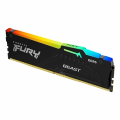 MEM DDR5 KINGSTON FURY BEAST RGB PNP 8GB 4800MTS CL38 - comprar en línea