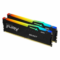 MEM DDR5 KINGSTON FURY BEAST NEGRO RGB KIT 2X16GB 32GB 5600MT/S CL40 - comprar en línea