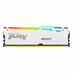 MEM DDR5 KINGSTON FURY BEAST BLANCO RGB XMP 64GB KIT DE 2 5600MTS CL40
