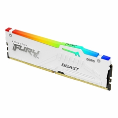 MEM DDR5 KINGSTON FURY BEAST BLANCO RGB XMP 32GB 5200MTS CL40 - comprar en línea