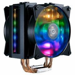 DISIPADOR CPU COOLER MASTER AIR MA410M 2 FANS 120MM RGB MULTI SOCKET AMD INTEL en internet