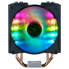 DISIPADOR CPU COOLER MASTER AIR MA410M 2 FANS 120MM RGB MULTI SOCKET AMD INTEL