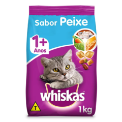 WHISKAS DRY GATOS ADULTOS SABOR PEIXE