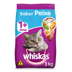 WHISKAS DRY GATOS ADULTOS SABOR PEIXE - comprar online