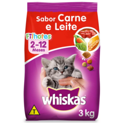 WHISKAS DRY GATOS FILHOTES SABOR CARNE E LEITE - comprar online