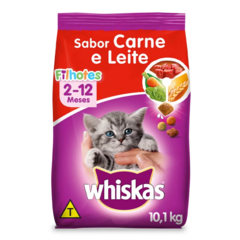 WHISKAS DRY GATOS FILHOTES SABOR CARNE E LEITE na internet