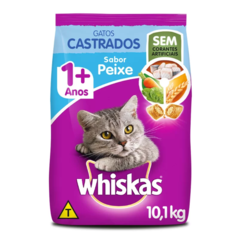 WHISKAS DRY GATOS CASTRADOS SABOR PEIXE - comprar online