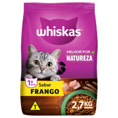 WHISKAS DRY MELHOR POR NATUREZA GATOS ADULTOS 2,7KG