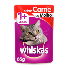 WHISKAS SACHÊ GATOS ADULTOS 85G - ManyPets